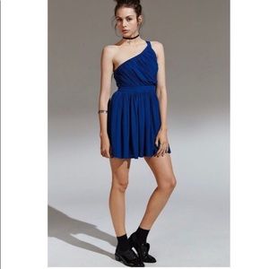 Kimchi blue one shoulder Grecian mini dress